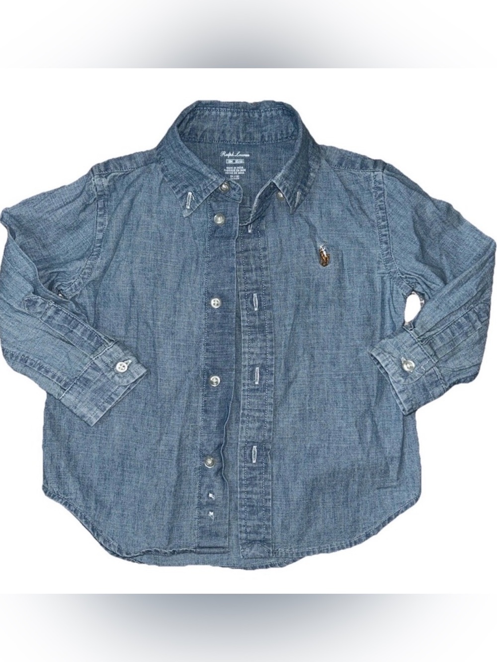 Polo by Ralph Lauren Denim-Style Blue Button-Down Shirt